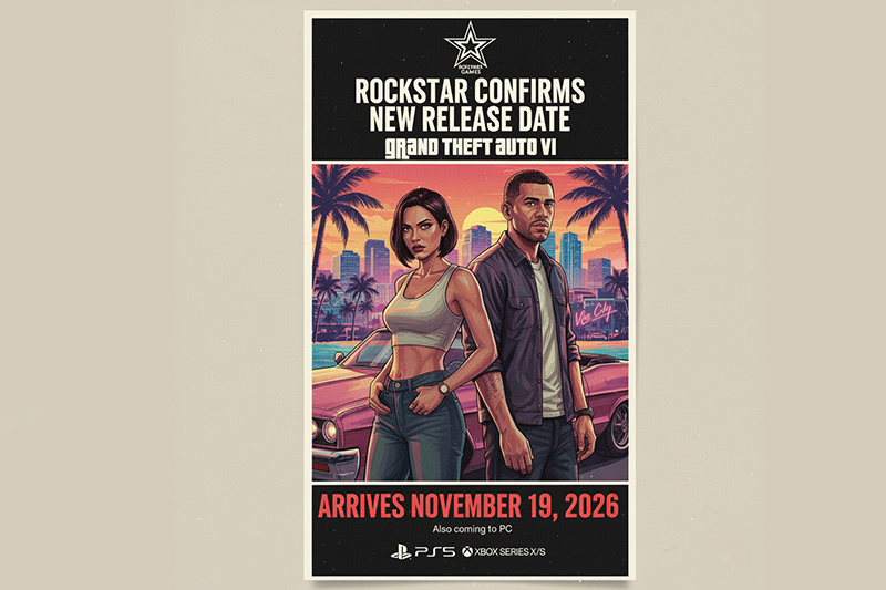 Rockstar Confirms New Release Date: Grand Theft Auto VI Arrives November 19, 2026