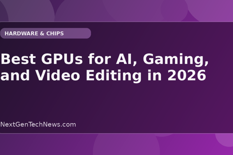 Best GPUs for AI, Gaming, and Video Editing in 2026
